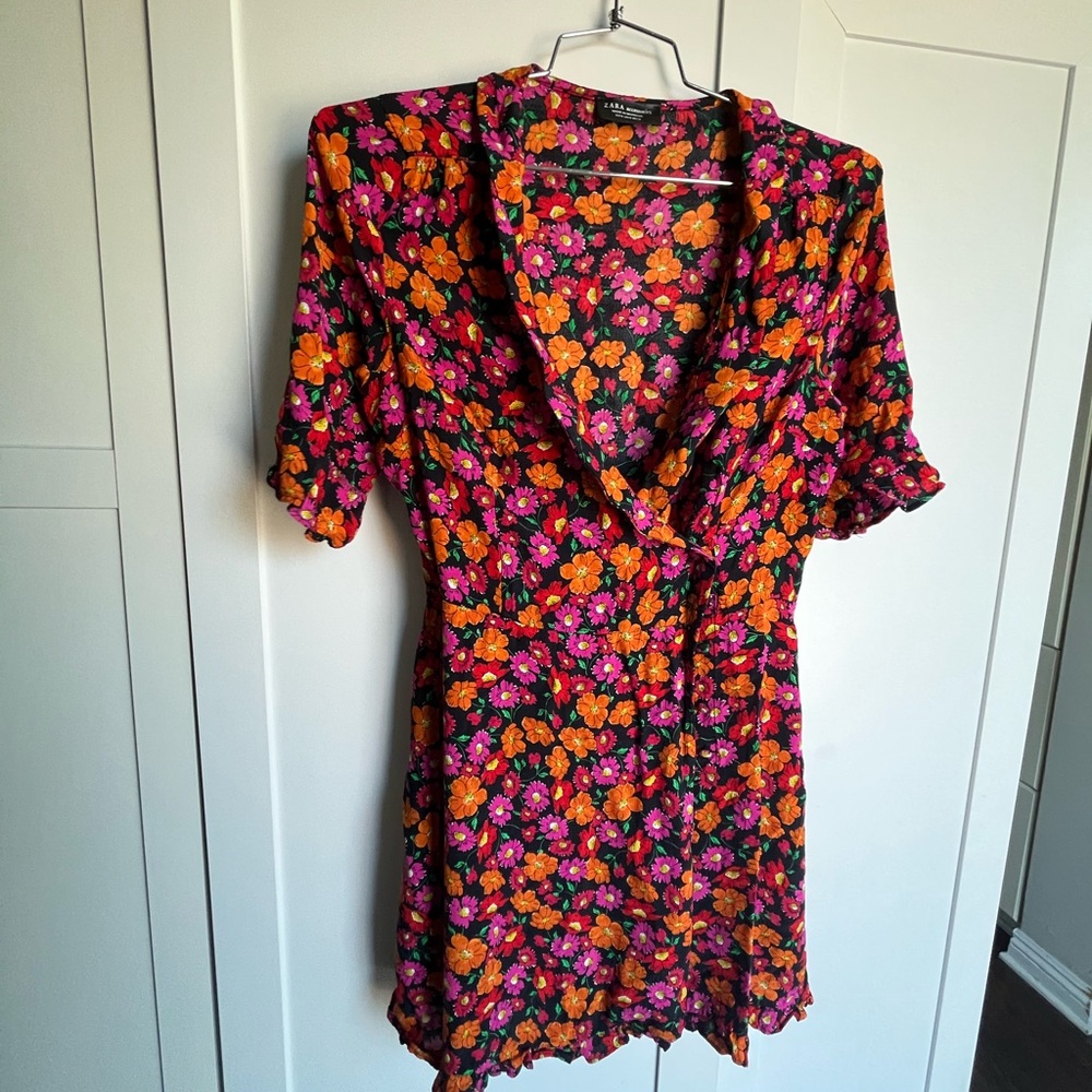 Zara Floral Wrap Dress